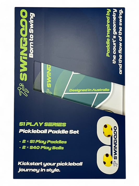 S1 Play Series Pickleball Paddle Set – 2 Paddles + 2 Balls