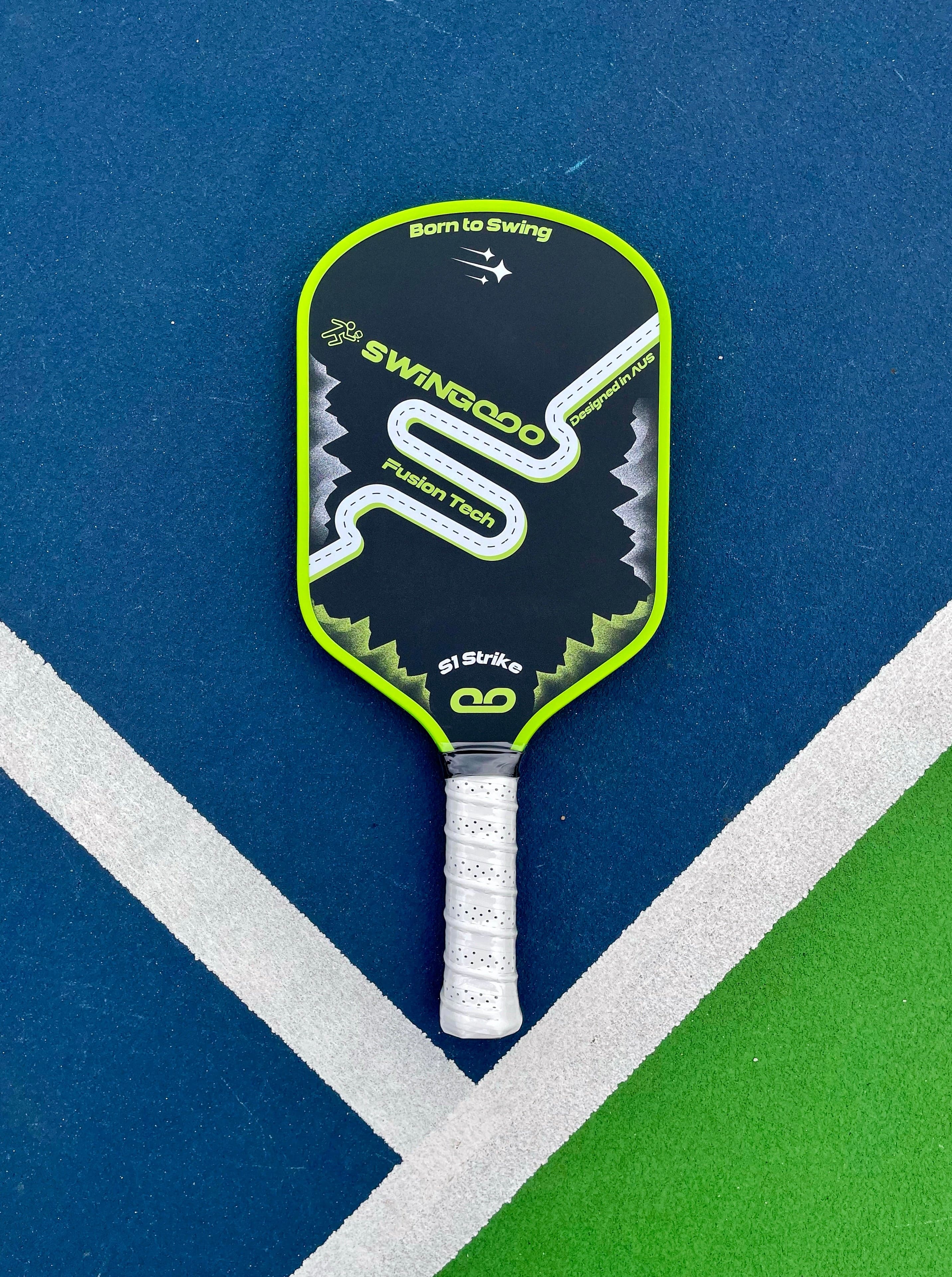 S1 Strike top-down on a pickleball court