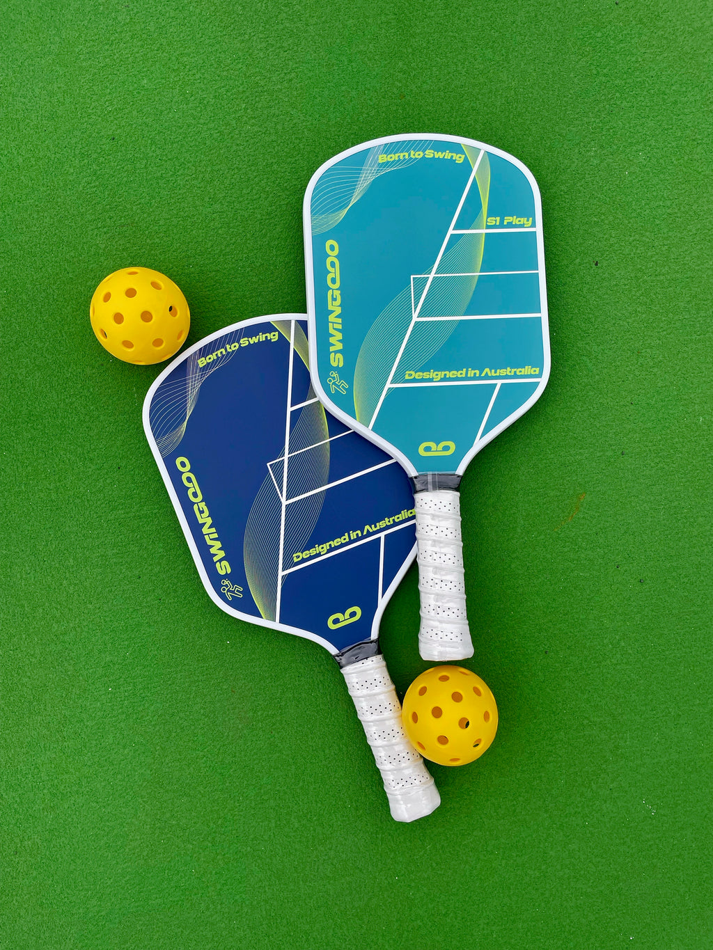 S1 Play Series Pickleball Paddle Set – 2 Paddles + 2 Balls