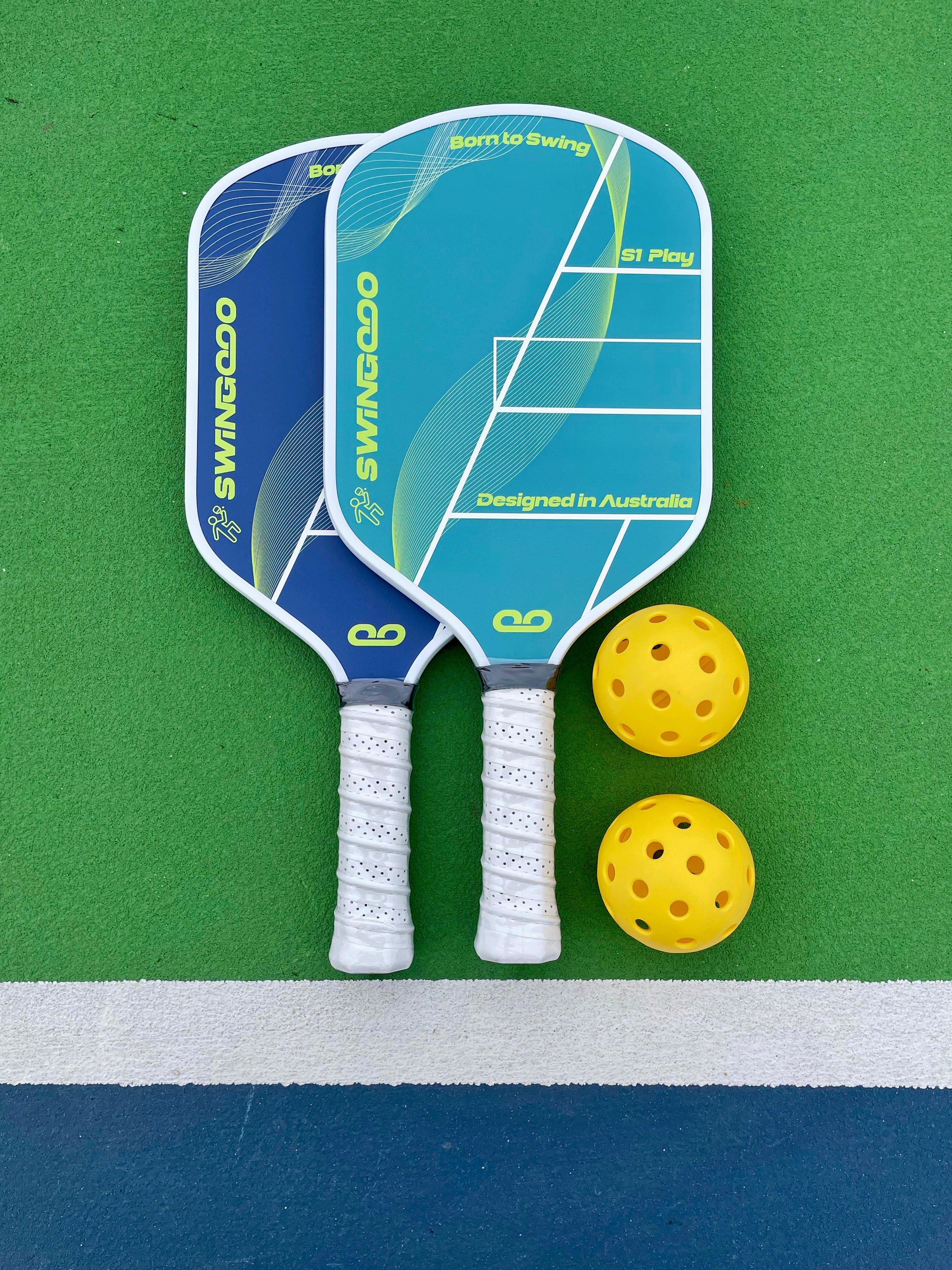 S1 Play Series Pickleball Paddle Set – 2 Paddles + 2 Balls