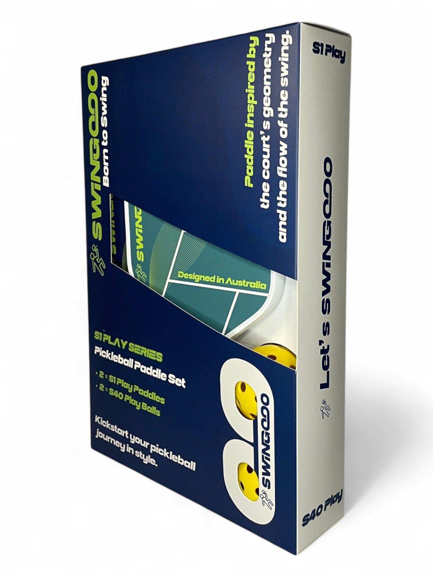 S1 Play Series Pickleball Paddle Set – 2 Paddles + 2 Balls