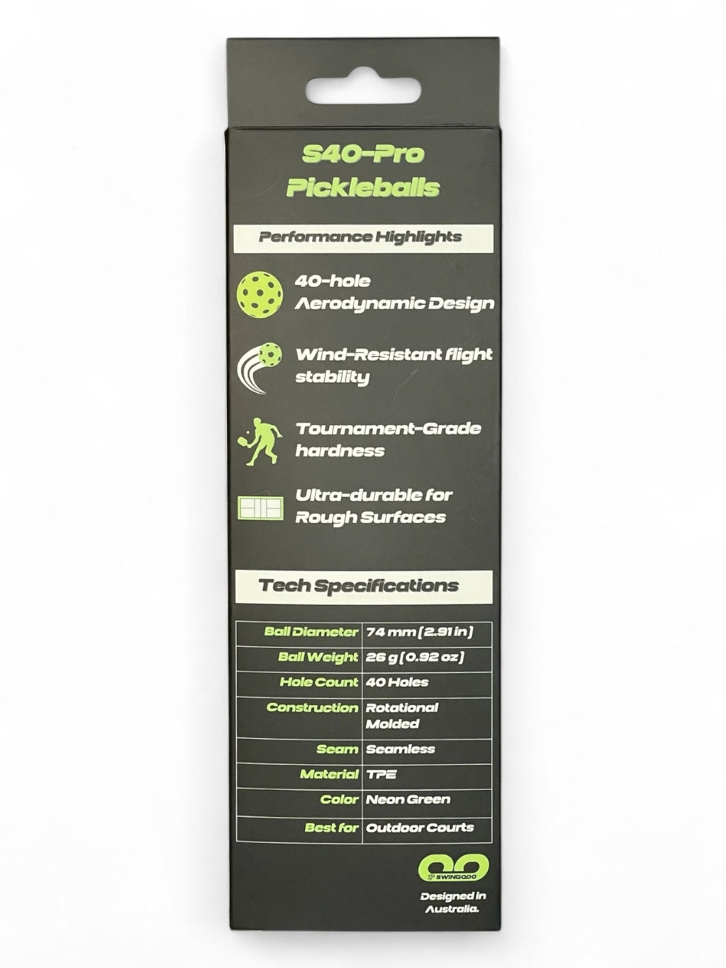 S40 Pro Pickleball Balls - Set of 3